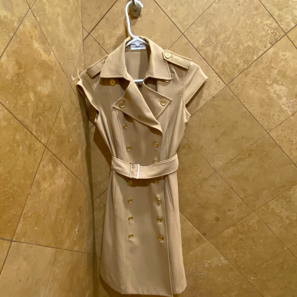 Calvin Klein trench coat dress